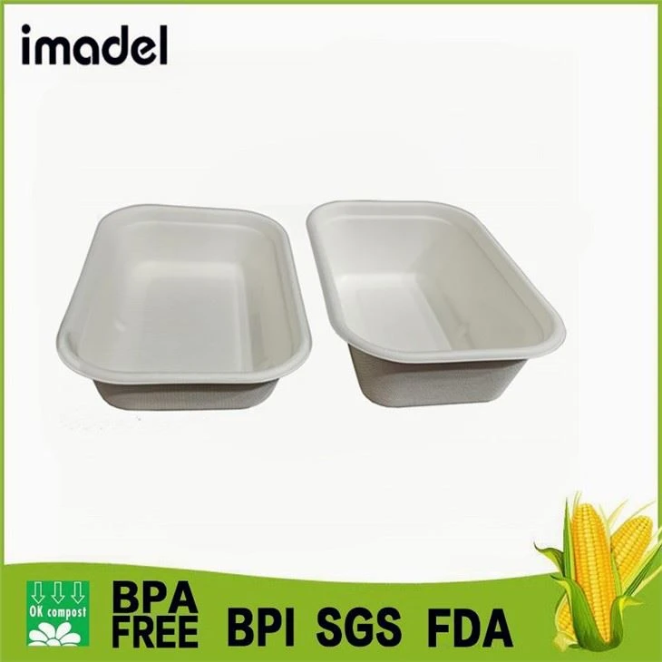 Biologisch afbreekbare containers met deksels